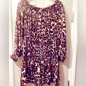 Leopard Print Mini Dress